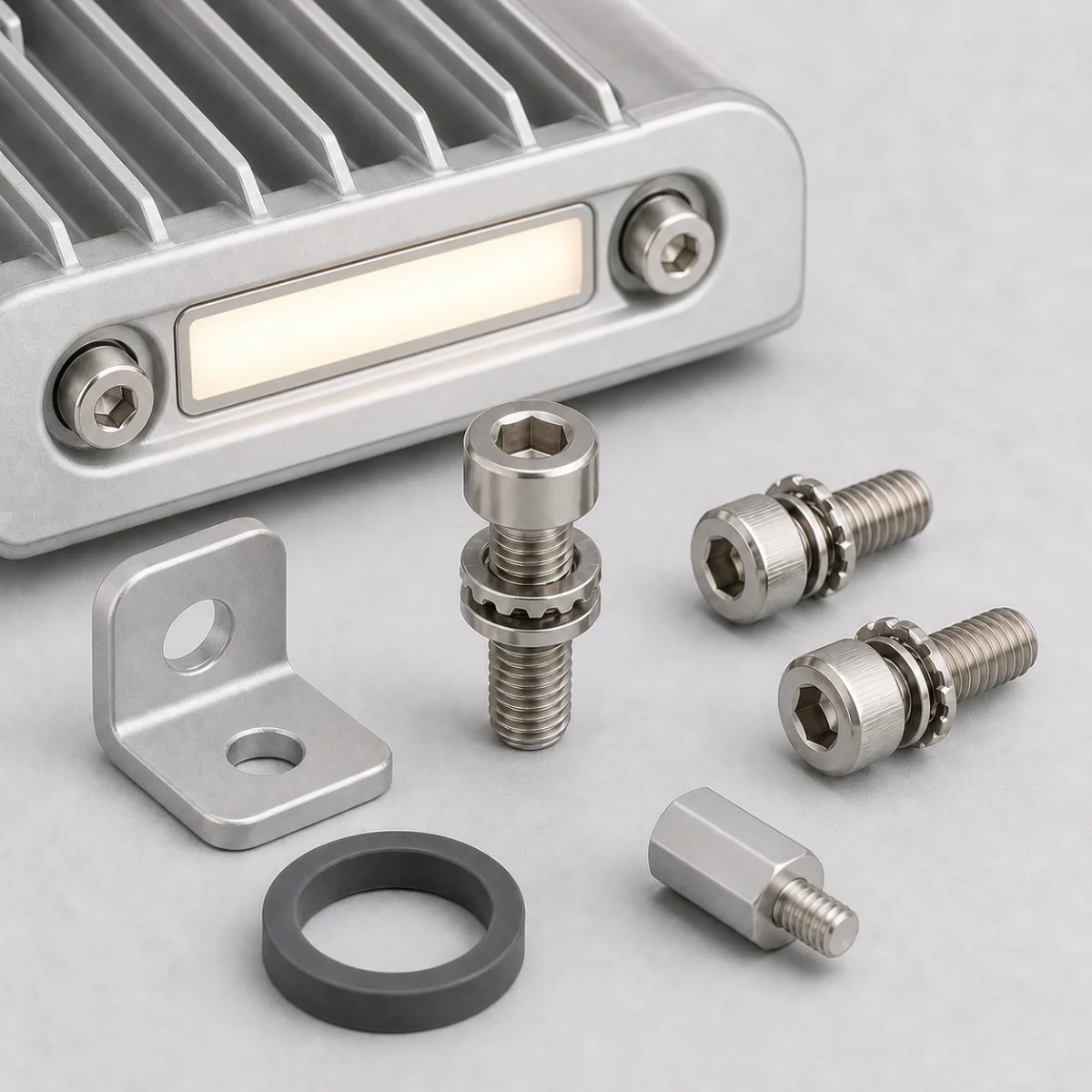 Hardware used in lighting fixtures