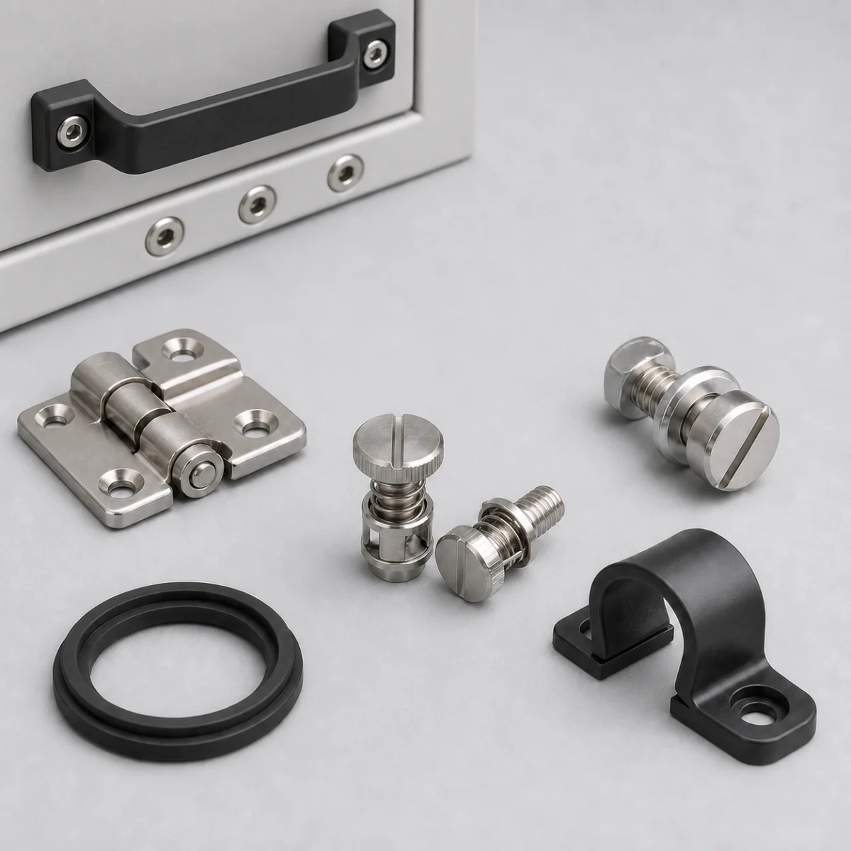 Hardware used in equipment enclosures